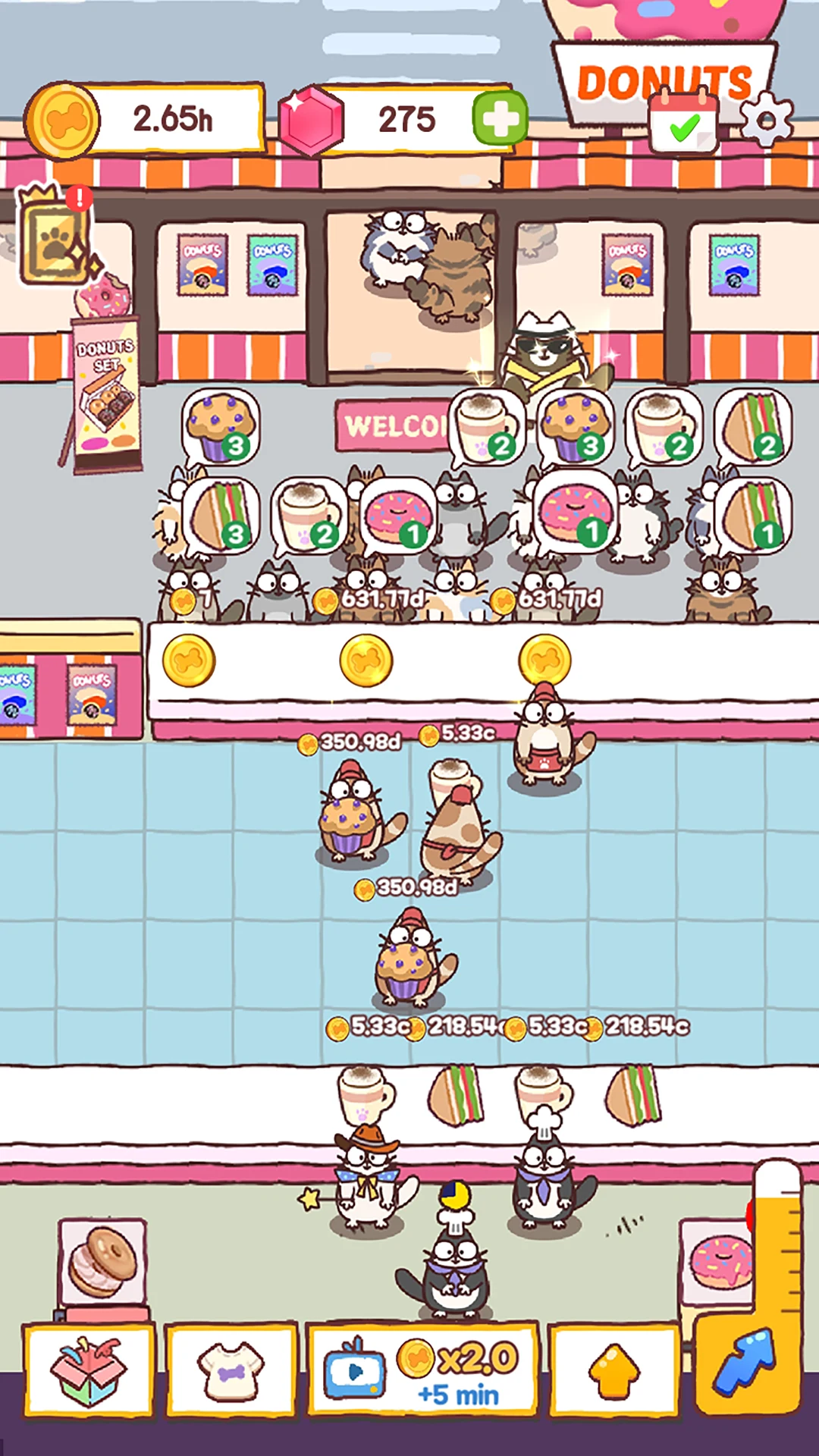 Cooking Cats: Idle Tycoon screenshot