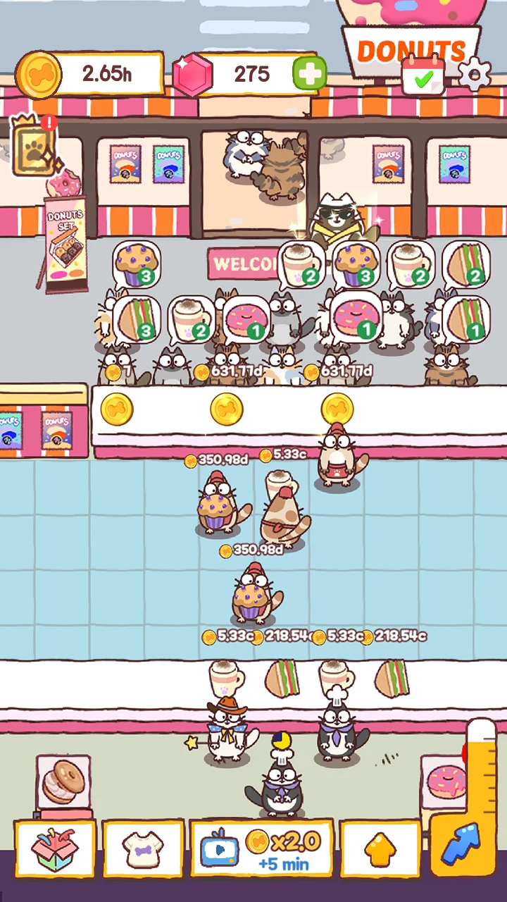 Cooking Cats: Idle Tycoon screenshot